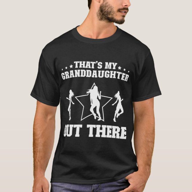 T-shirt Ma Petite-Fille Danse Grand-Père D'Une Danse (Devant)