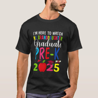 T-shirt Ma petite-fille est diplômée de la classe Pré-mate
