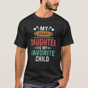 T-shirt Ma Petite-Fille Est Mon Enfant Favori Funny Père