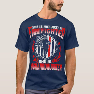 T-shirt Ma Petite-Fille Est Un Héros De Pompier Fière Fe
