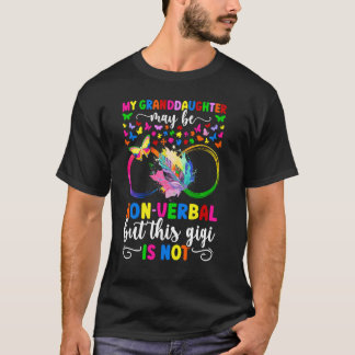 T-shirt Ma petite-fille fière autisme Gigi guerrière de l'