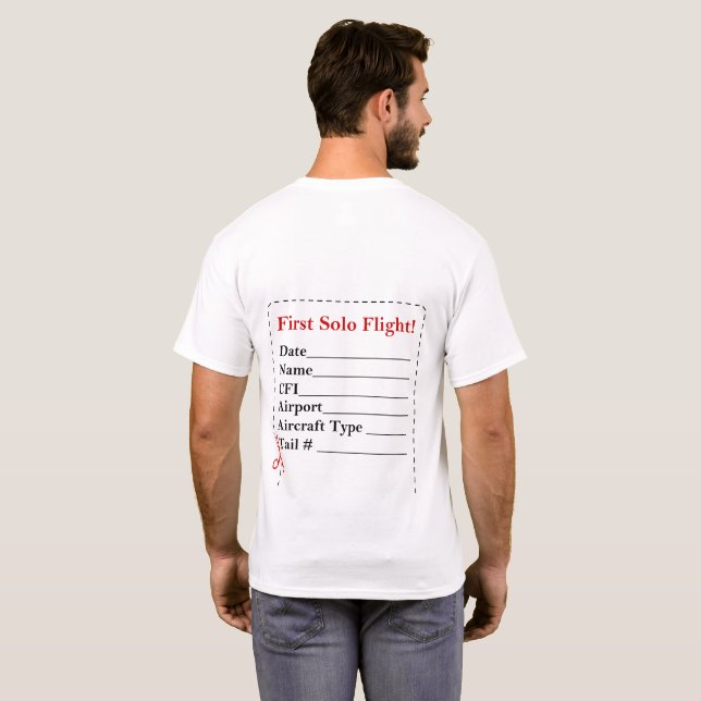 T-shirt Ma première chemise soloe (Dos entier)