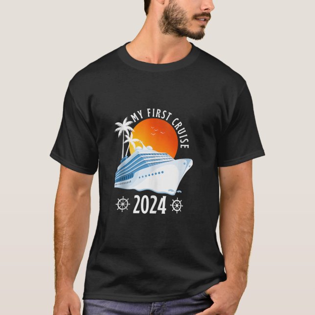 T-shirt Ma première croisière 2024 Vacation Matching Famil (Devant)