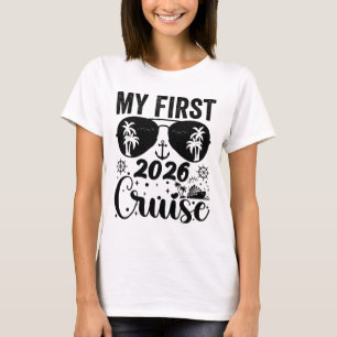 T-shirt Ma première croisière 2026 Vacances Famille assort