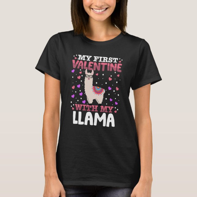 T-shirt Ma Première Saint-Valentin Avec Mon Coup De Coeur  (Devant)