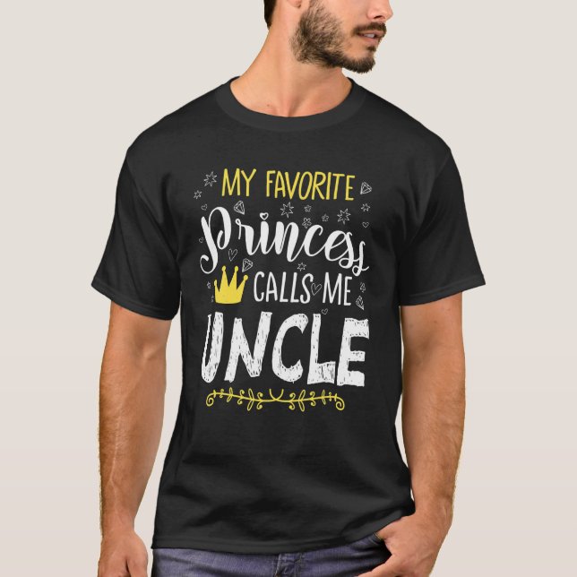 T-shirt Ma princesse préférée appelle-moi oncle joyeux ann (Devant)