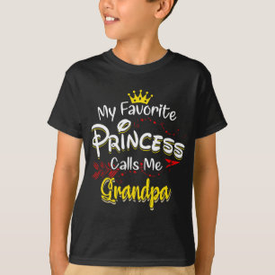 T-shirt Ma princesse préférée m'appelle grand-père