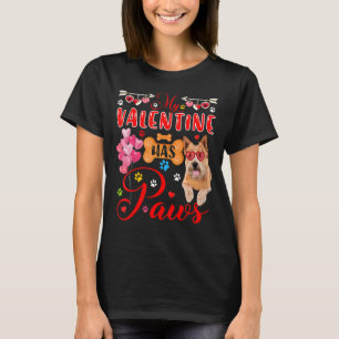 T-shirt Ma Saint Valentin A Des Paws Cute Norwich Terrier 