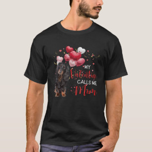 T-shirt Ma Saint Valentin M'Appelle Maman Black Long Haire