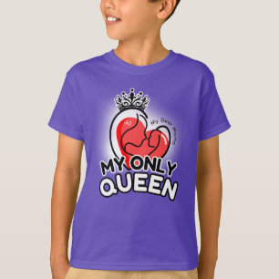 T-shirt : Ma seule reine (violet)