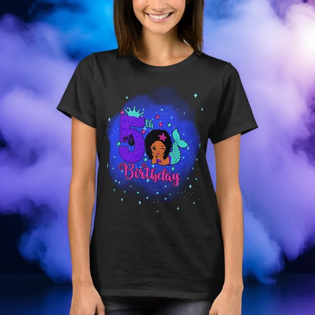 T-shirt Ma sirène du 5e anniversaire (Créateur téléchargé)