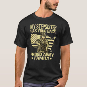 T-shirt Ma Soeur A Ton Dos Fière Famille De L'Armée