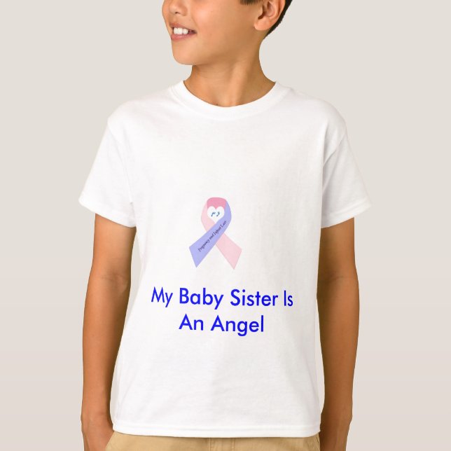 T-shirt Ma soeur de bébé est un ange (Devant)