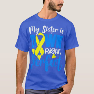 T-shirt Ma Soeur Est En Bas À Droite, Le Syndrome En Bas À