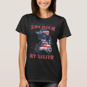 T-shirt Ma Soeur Est Un Soldat 4 juillet Patrie Militaire