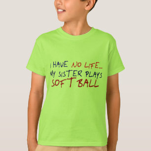 T-shirt Ma soeur joue au base-ball