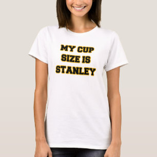 T-shirt Ma taille de tasse est or noir et blanc de Stanley