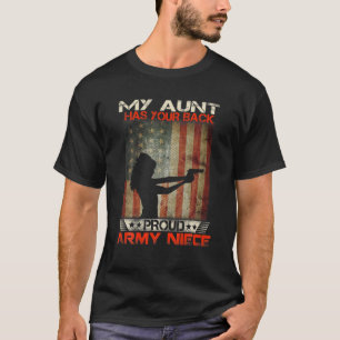 T-shirt Ma Tante A Ton Dos - Fière Armée Nièce Militair