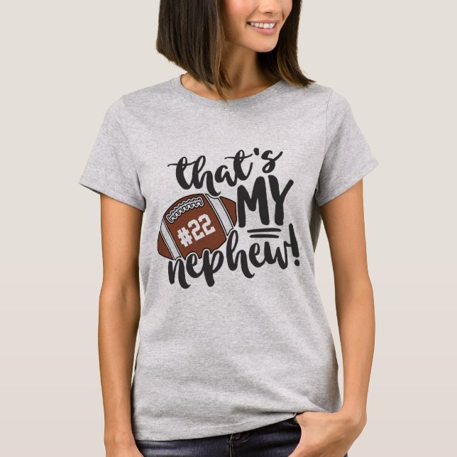 T-shirt Ma tante de football est mon maillot de neveu (Devant)
