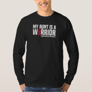 T-shirt Ma Tante Est Un Guerrier Cerveau Aneurie Sensibili