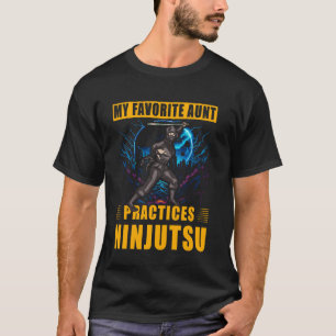T-shirt Ma tante préférée pratique Ninjutsu Ninja Warria