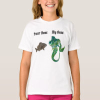 Ma tante Votre Chemise de Poisson Chemise de Fille