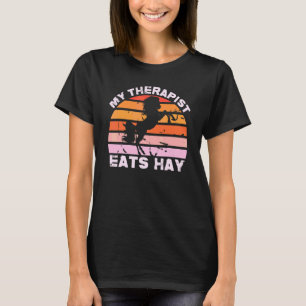 T-shirt Ma thérapeute mange du foin Country Horse Femme