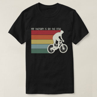 T-shirt MA THÉRAPIE EST SUR LES PISTES - Graphisme VTT