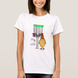 T-shirt Ma vie   Jardin poulet et disque