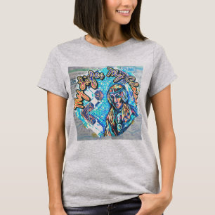 T-shirt Ma Vie, Mon Choix. Femme princière et fractale