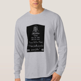 T-shirt Ma vie ne sera jamais identique, déchirure Robbie