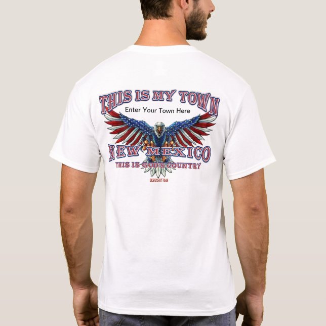 T-shirt Ma ville Nouveau Mexique (Dos)