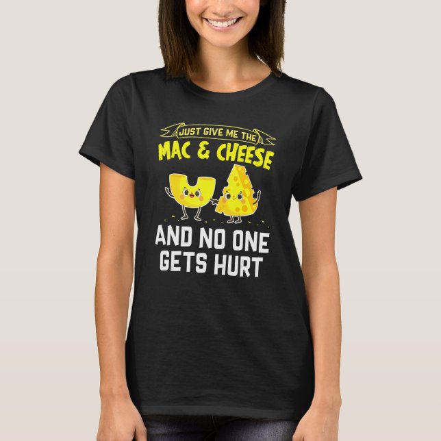 T-shirt Mac And Cheese Macaroni Cheesy Noodle (Devant)