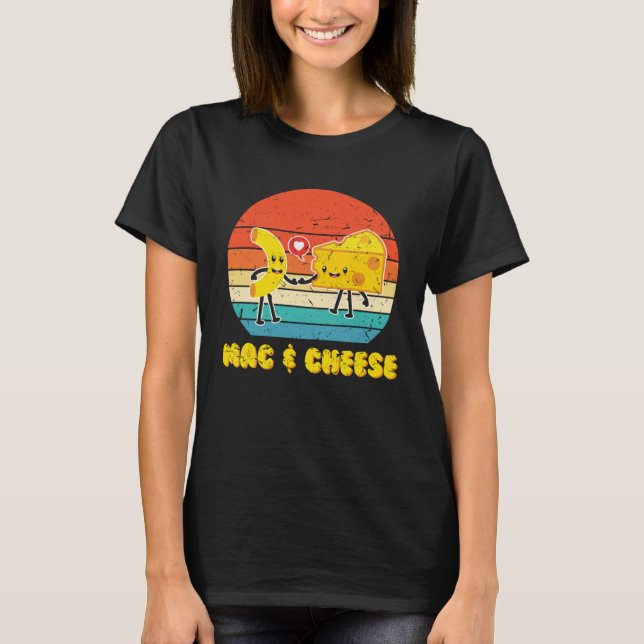 T-shirt Mac & Cheese Love Food Costume Cute Veggie (Devant)