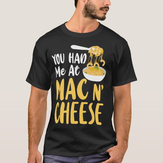 T-shirt Mac Et Fromage Vous M'Avez Eu Chez Mac & Cheese Gi (Devant)