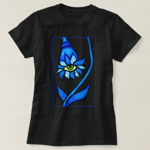T-shirt Macabre Witchy Fleur oeil Déplaisant Éffrayant ble