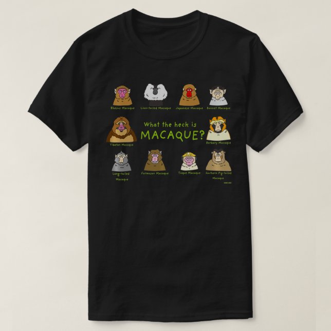 T-shirt Macaques  (Design devant)