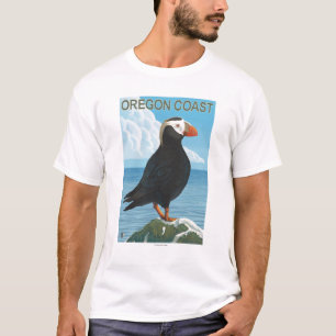 T-shirt Macareux tufté de côte de l'Orégon