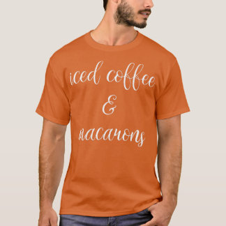 T-shirt Macaron Macaron Caffeine de café glacé