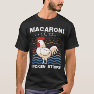 T-shirt Macaroni Avec Bandes De Poulet Éleveur De Poulet