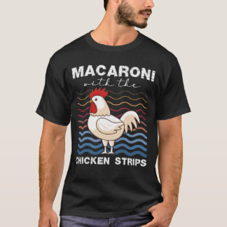 T-shirt Macaroni Avec Bandes De Poulet Éleveur De Poulet