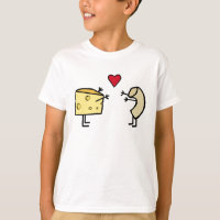 T-shirt Macaroni et fromage Love