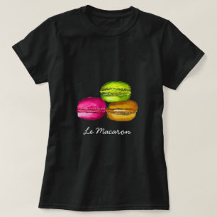 T-shirt Macarons colorés aquarelle art funky