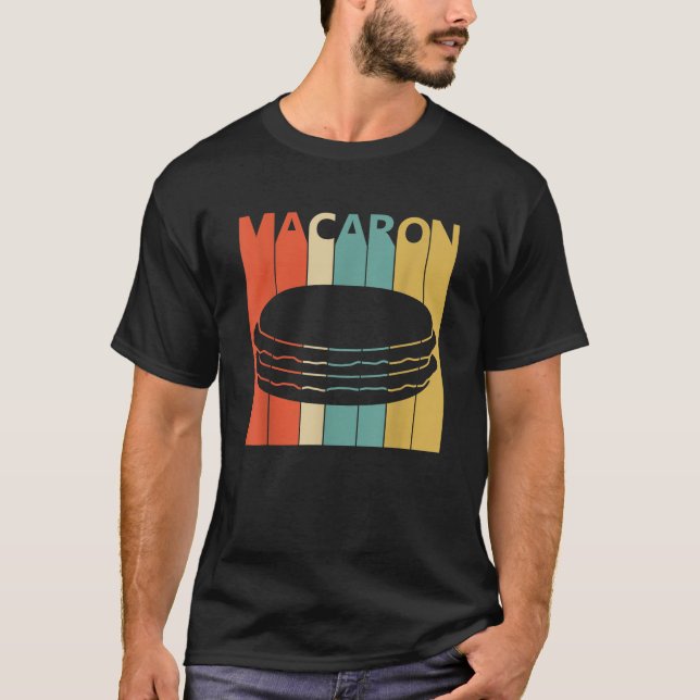 T-shirt Macarons rétro vintages (Devant)