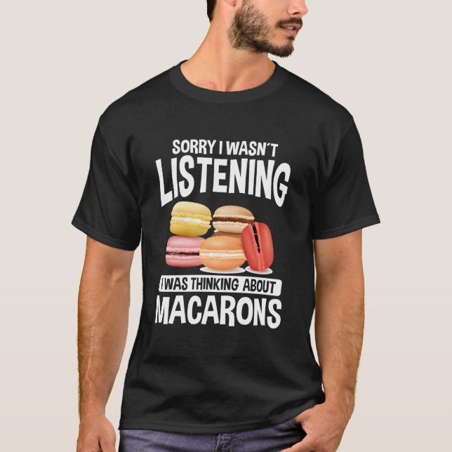 T-shirt Macaroons Macarron Cake French Baked Cookie Macaro (Devant)