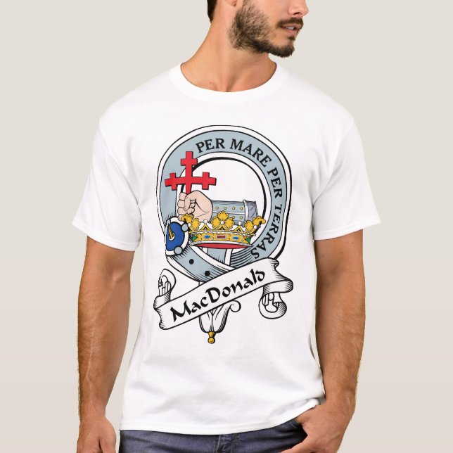 T-shirt MacDonald d'insigne de clan de Donald (Devant)