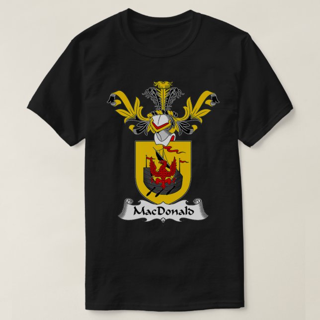 T-shirt MacDonald Manteau d'armoiries Famille Crest (Design devant)
