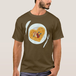 T-shirt Machine à café Coeur Waffle Cone