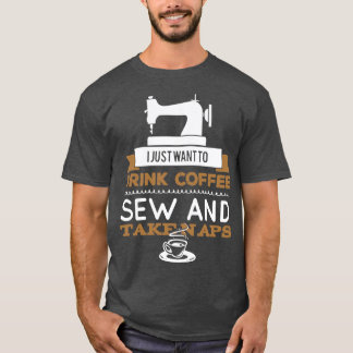 T-shirt Machine à coudre à égout sur mesure