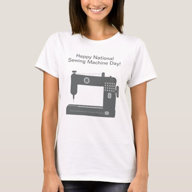 T-shirt Machine à coudre élégante personnalisée (Devant)